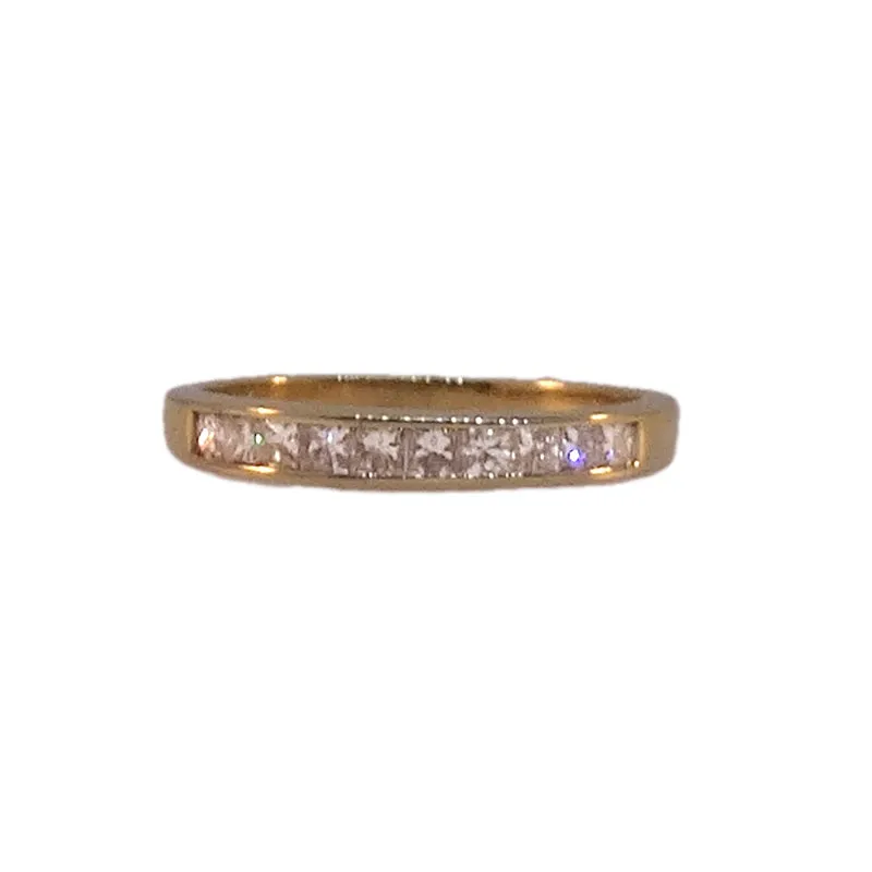 14KT Y/G Channel Set Diamond Ring