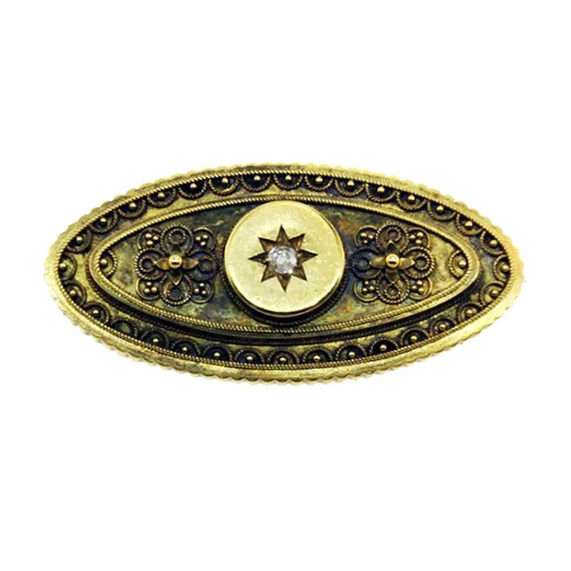 9KT Y/G Victorian Brooch