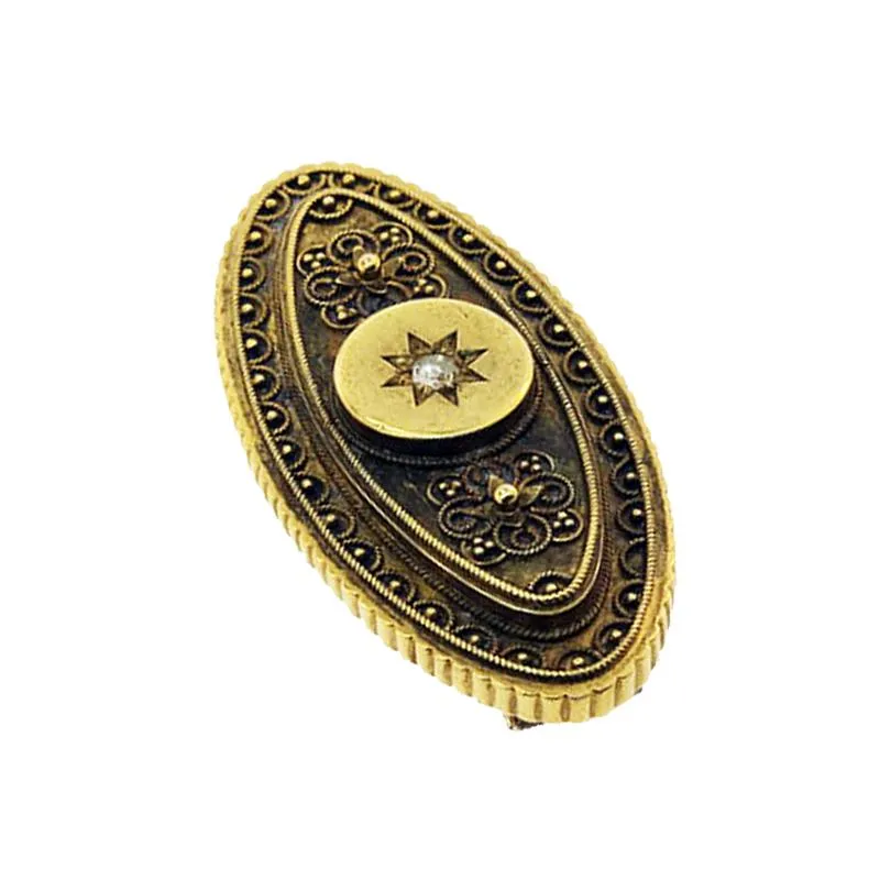 9KT Y/G Victorian Brooch