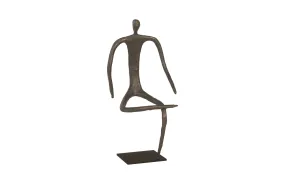 Abstract Sitting Figure Sculpture