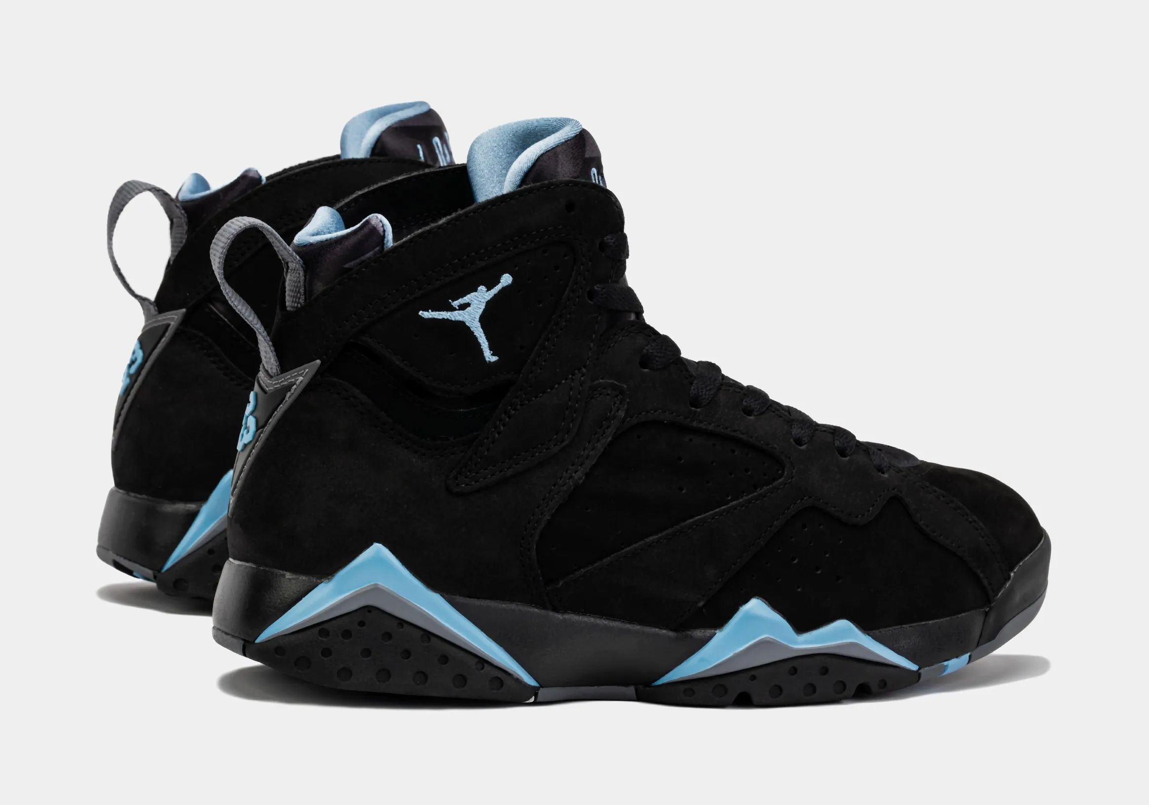 Air Jordan 7 Retro Chambray Mens Lifestyle Shoes (Black/Blue)