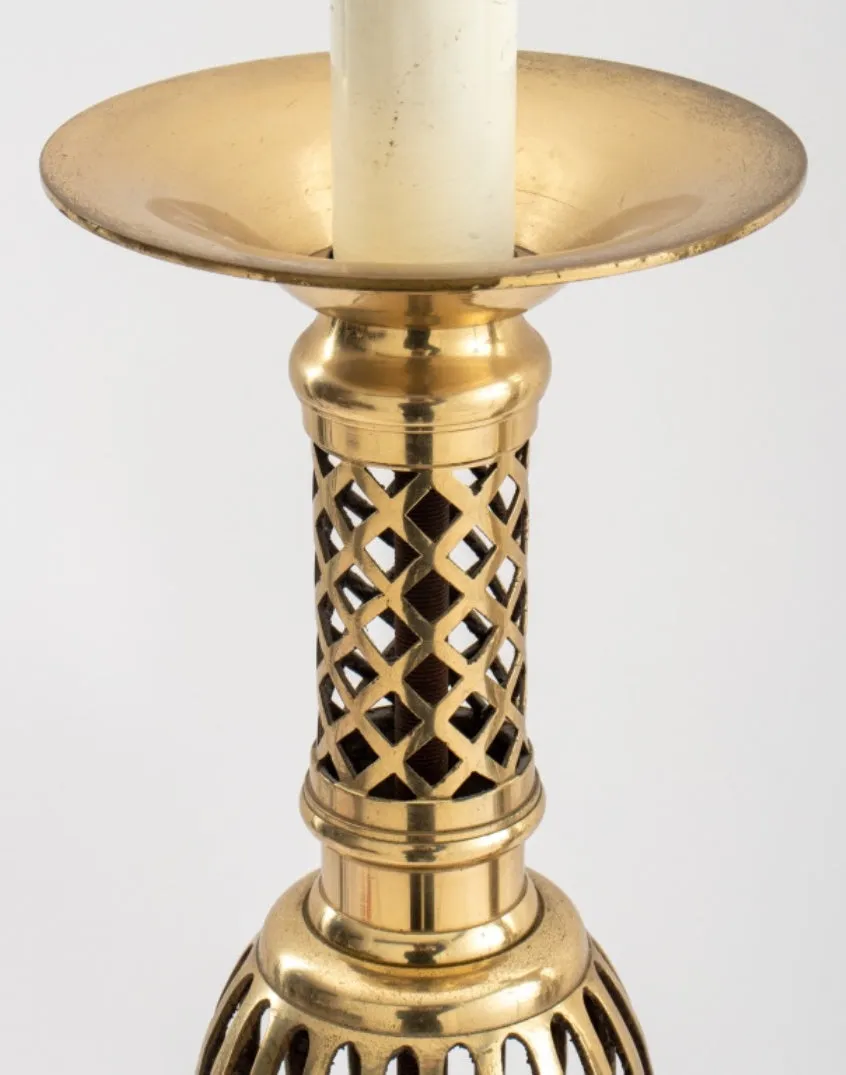 Asian Modern Style Brass Table Lamps, 1970s