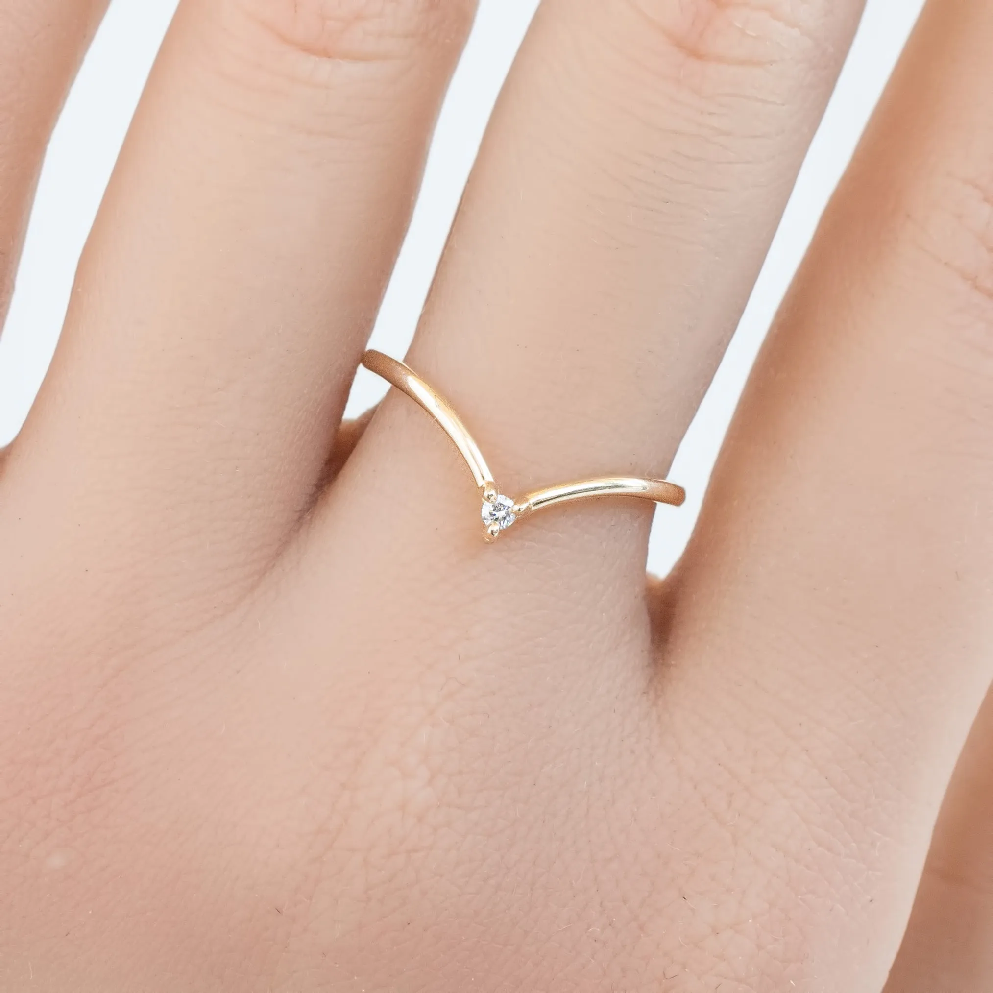 Aster Chevron Ring