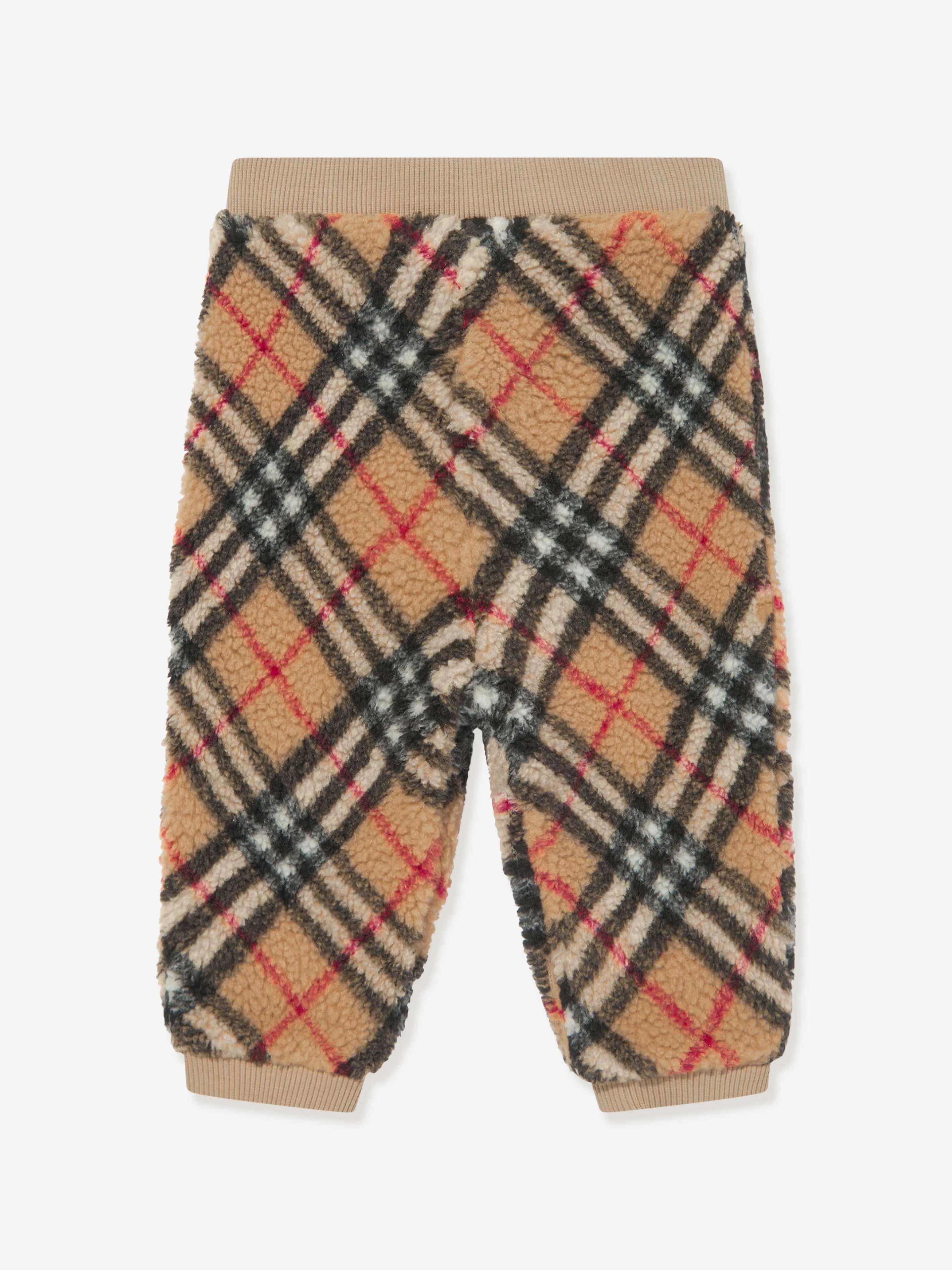 Baby Boys Archive Check Edgar Joggers in Beige