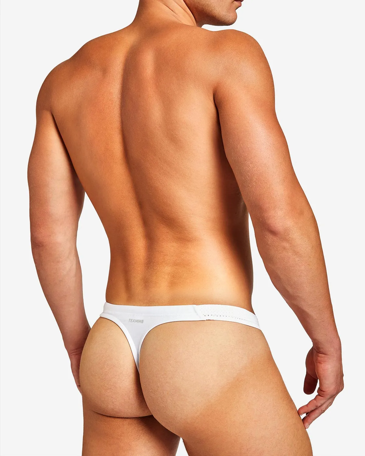 Bass Mesh Swim Thong - White