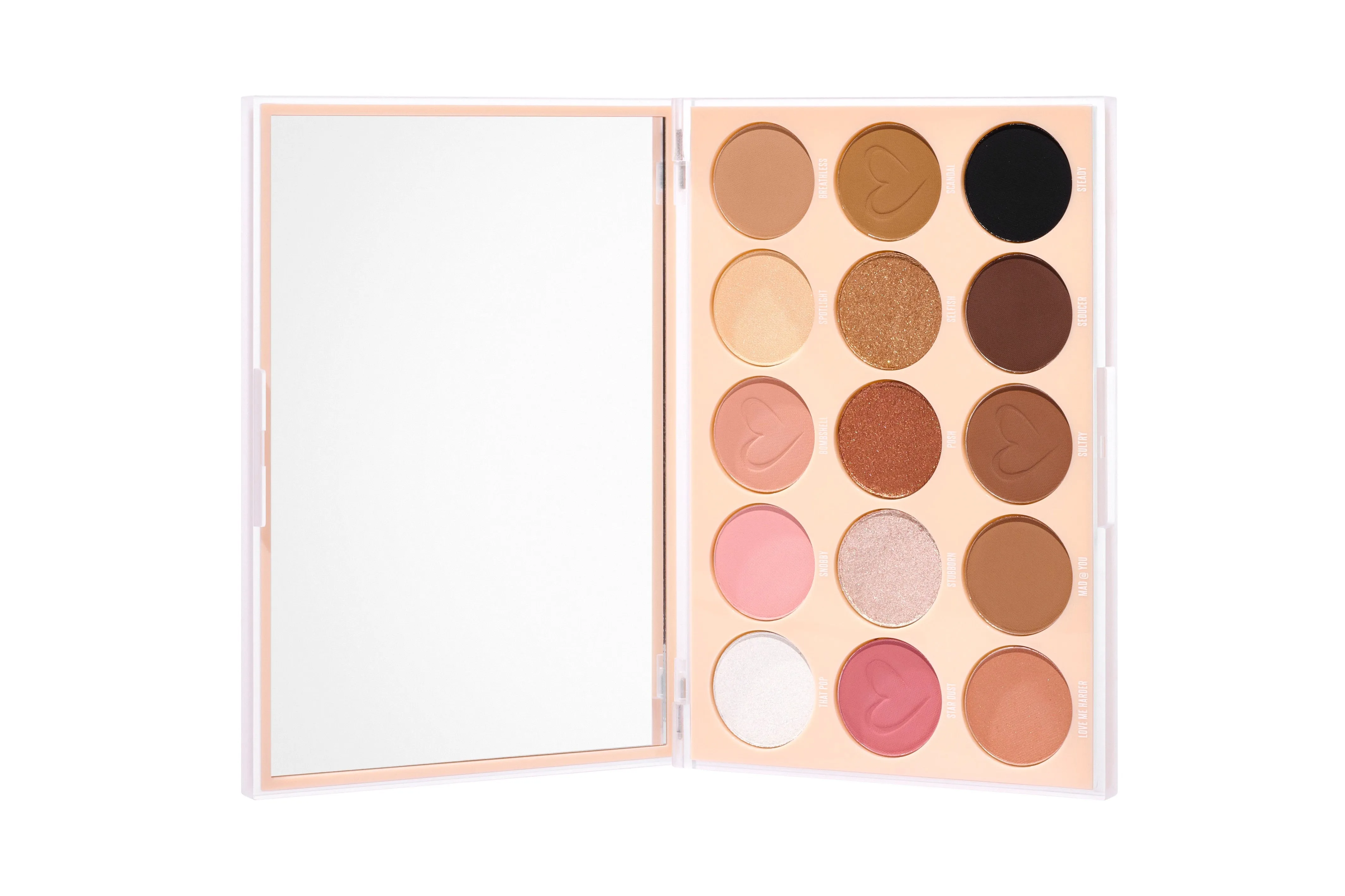 BEAUTYCREATIONS Nude X Paleta de Sombras 15 Tonos