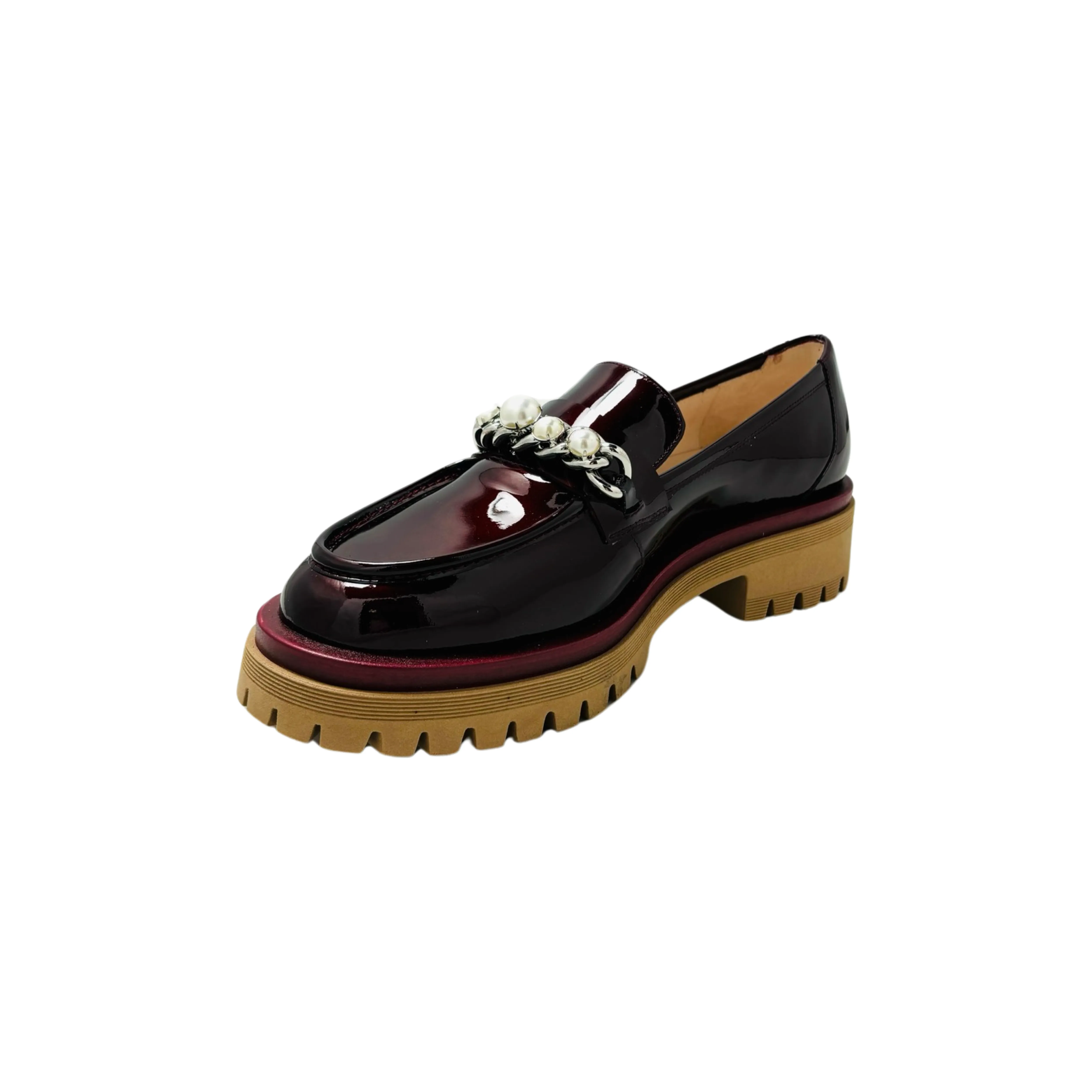 BER3360 Bordo Patent Loafer