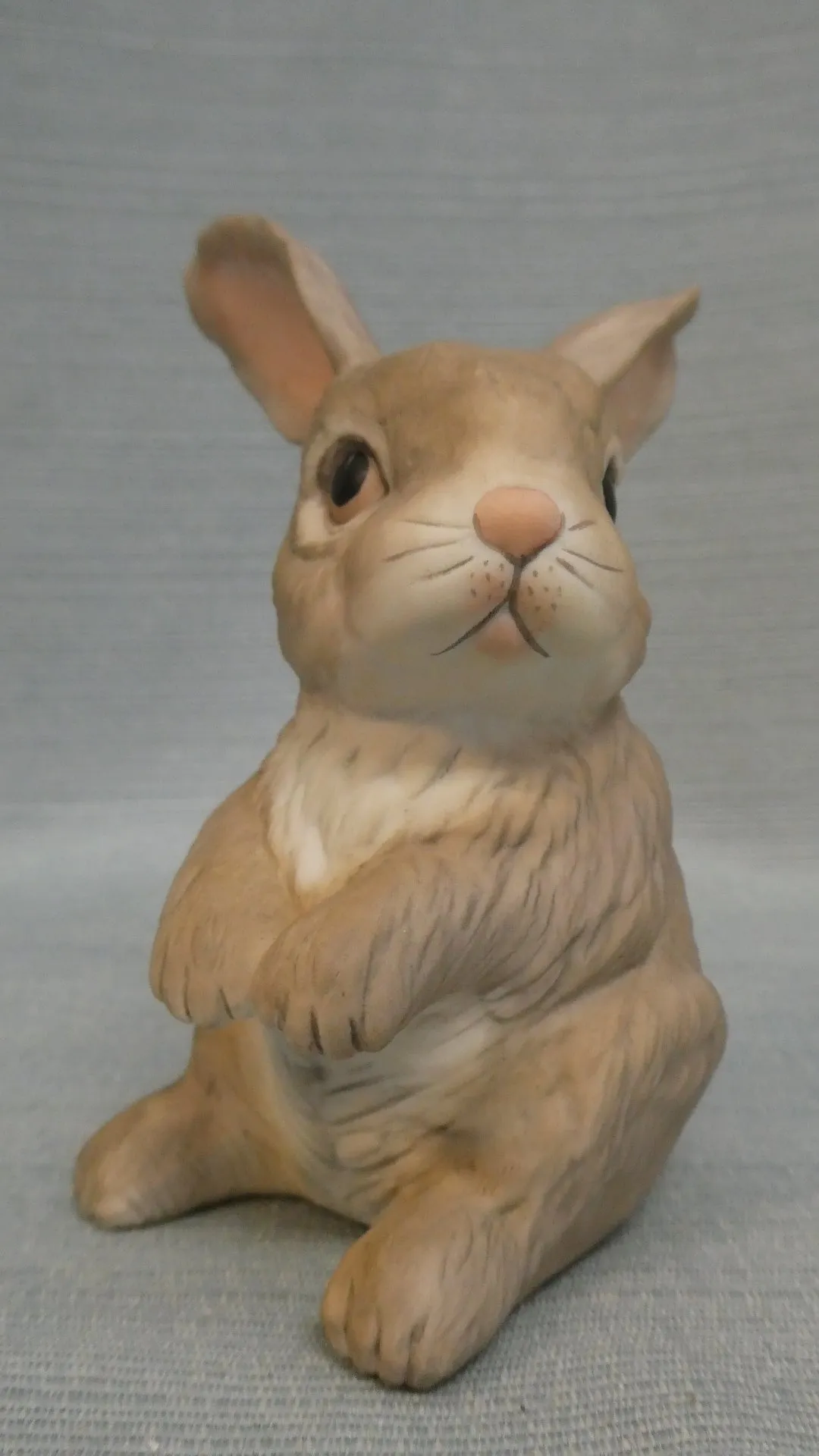 Boehm Rabbit at Rest and Sitting Rabbit Figurines