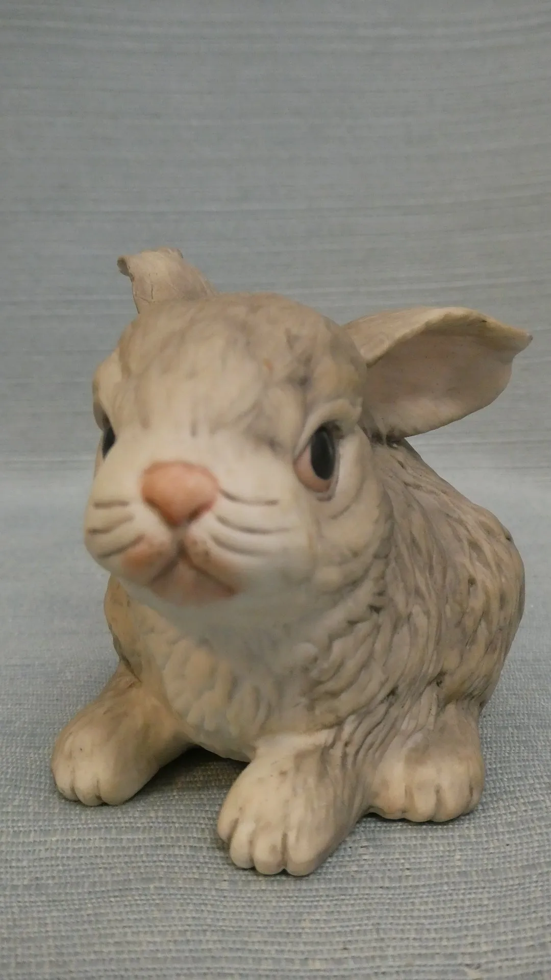 Boehm Rabbit at Rest and Sitting Rabbit Figurines