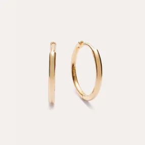 Bold Vermeil Midi Hoop Earrings