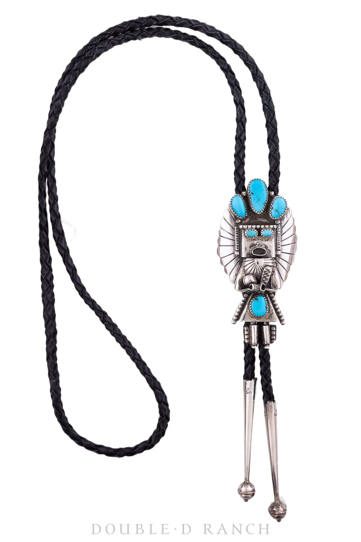 Bolo, Kachina, Turquoise, Hallmark, Vintage, 1539