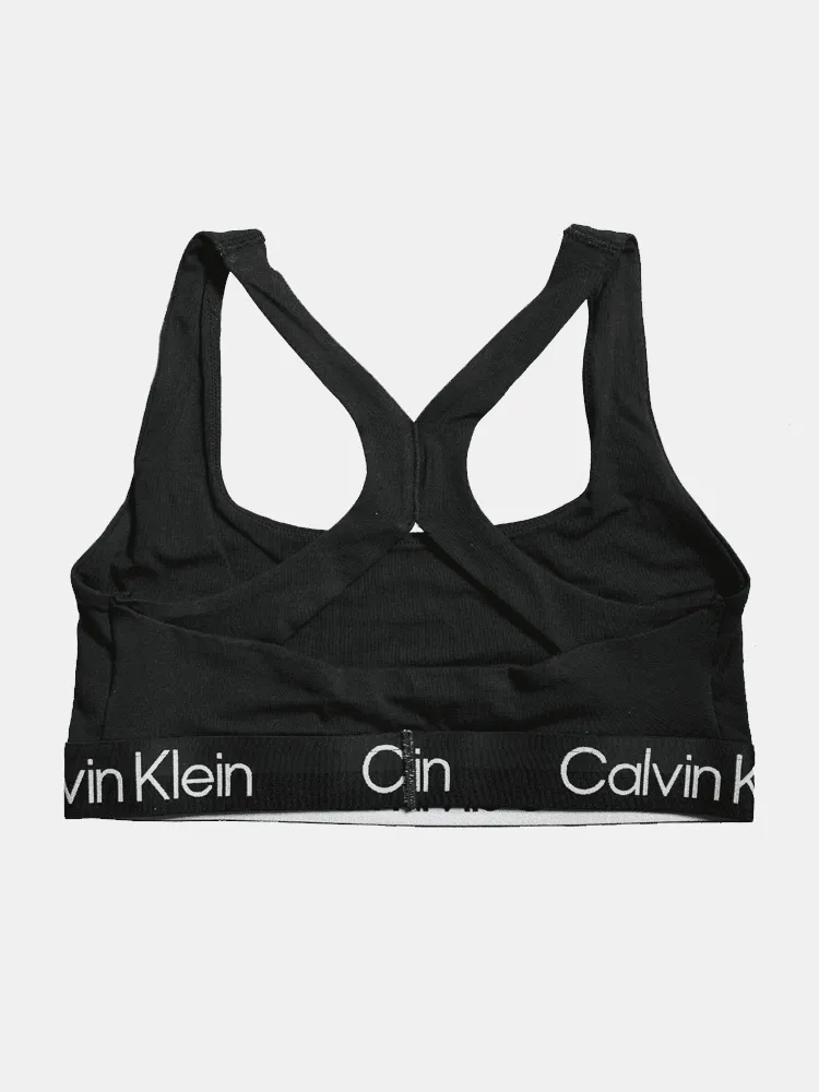 Calvin Klein Modern Structure Unlined Bralette - Black