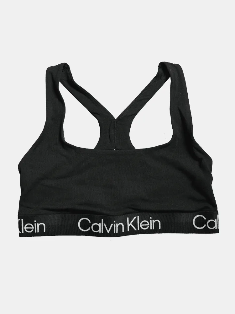 Calvin Klein Modern Structure Unlined Bralette - Black