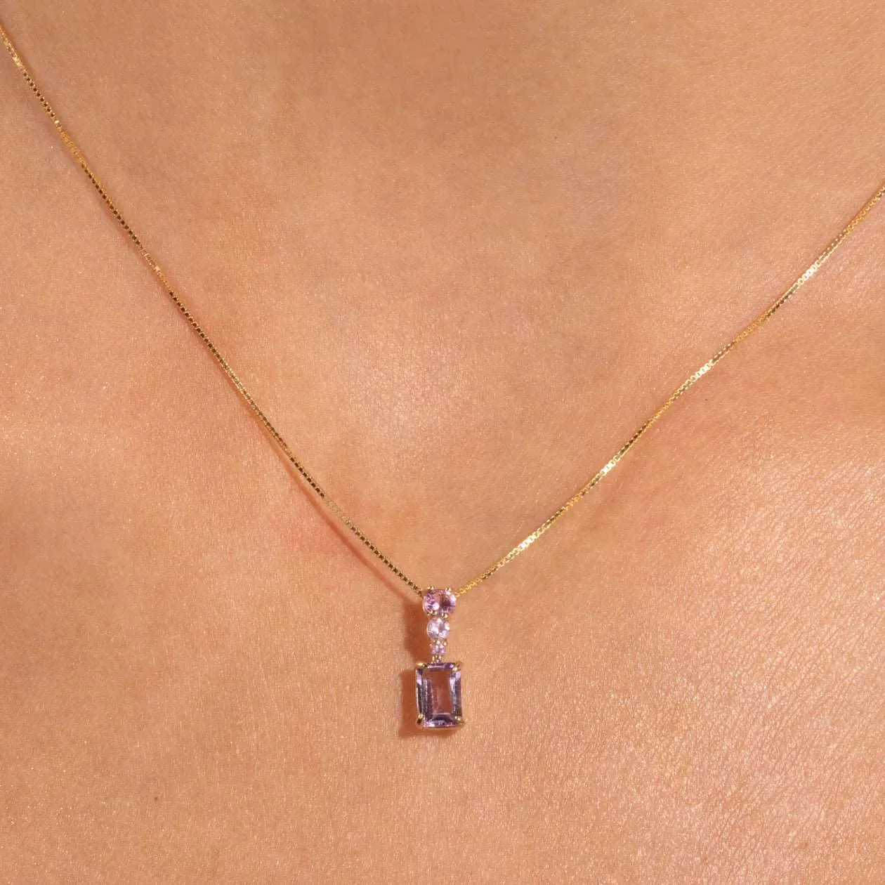 Candycrush Necklace in 14K Gold over Sterling Silver