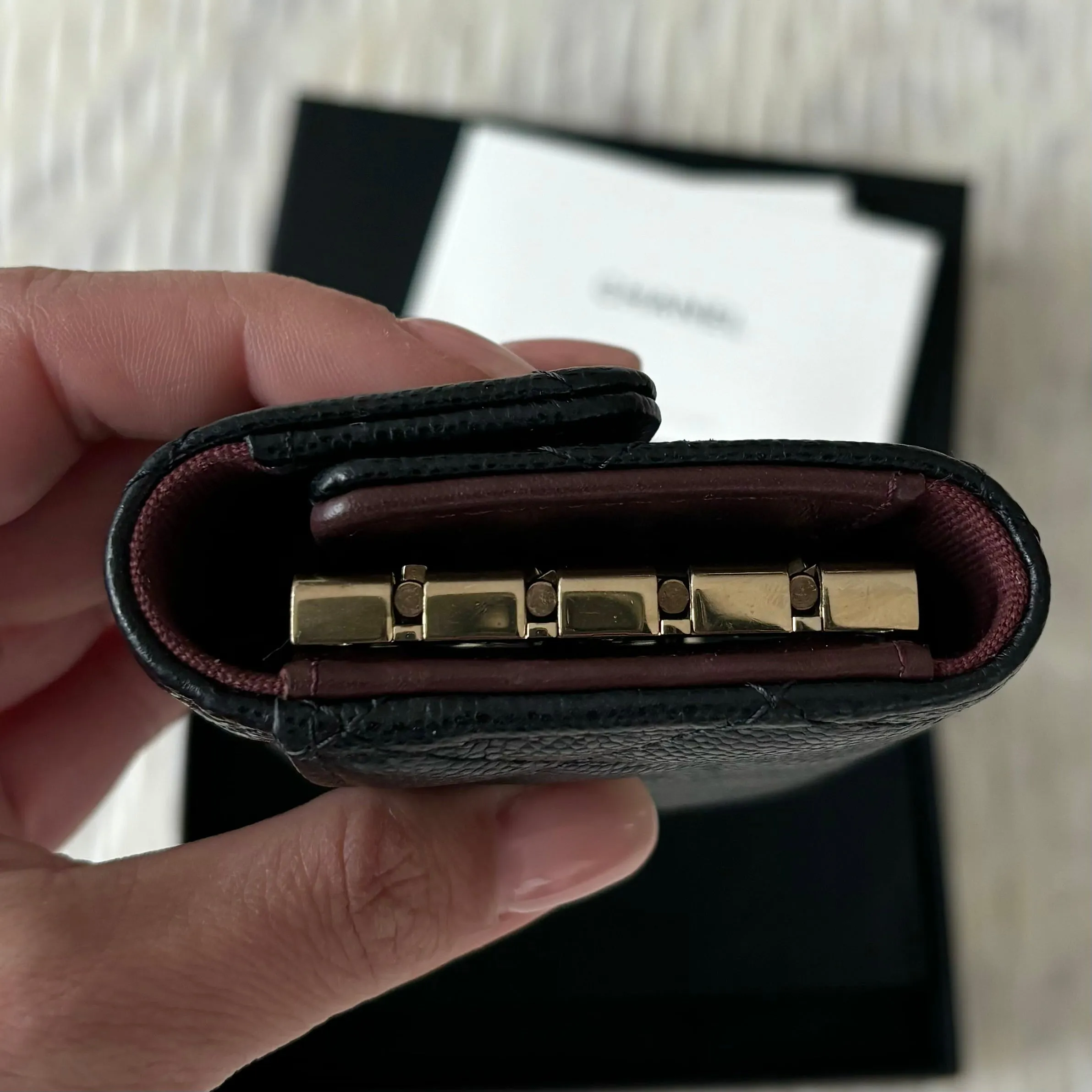 Chanel Caviar Black Key Card Holder