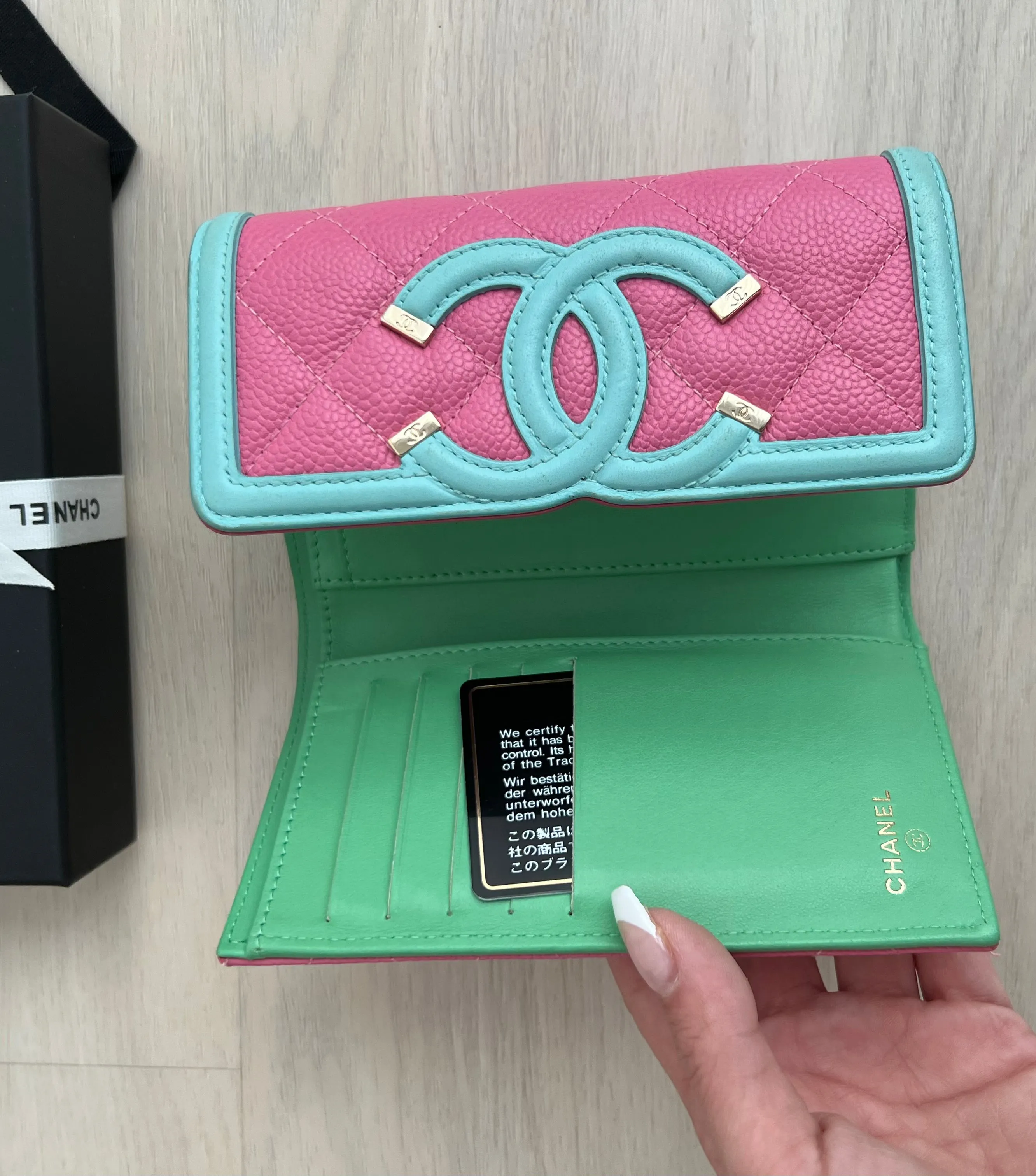 Chanel Filigree Flap Wallet