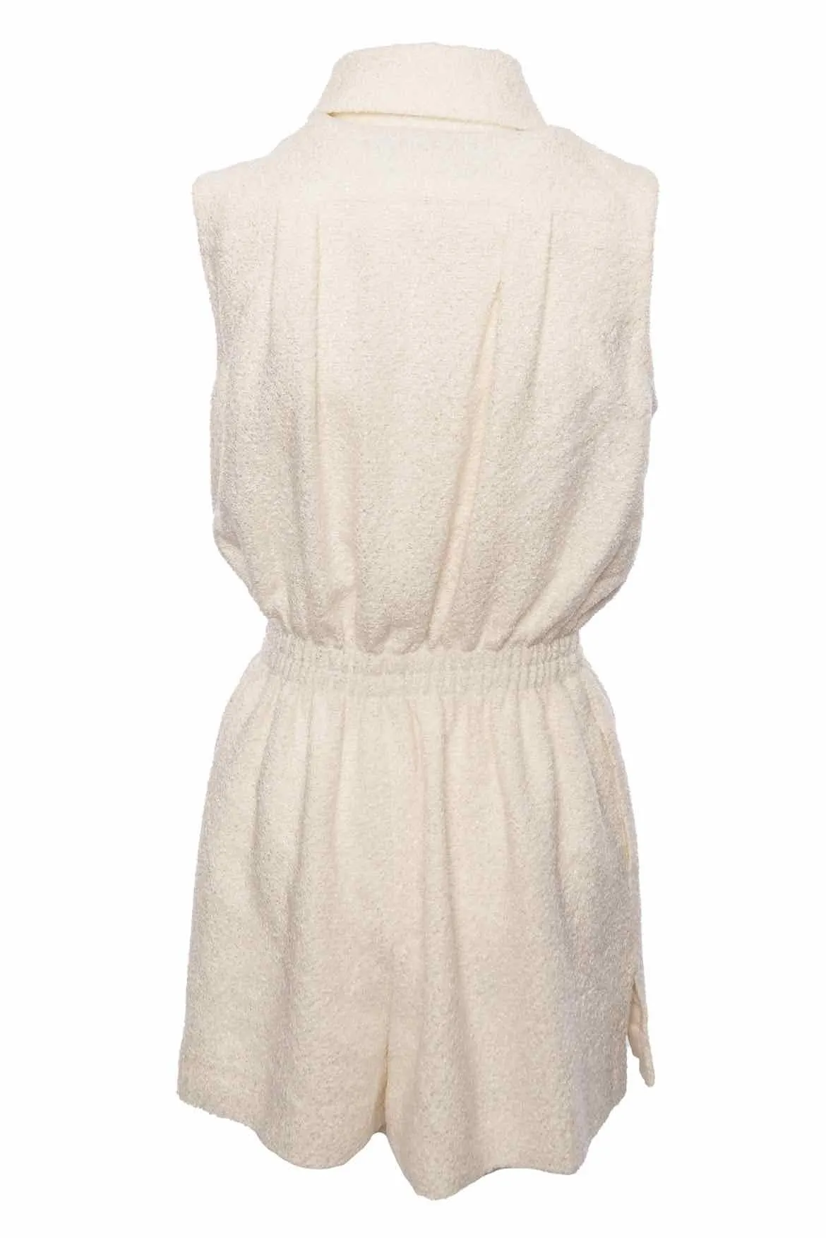 Chanel Size 36 Sleeveless Tweed Romper Jumpsuit