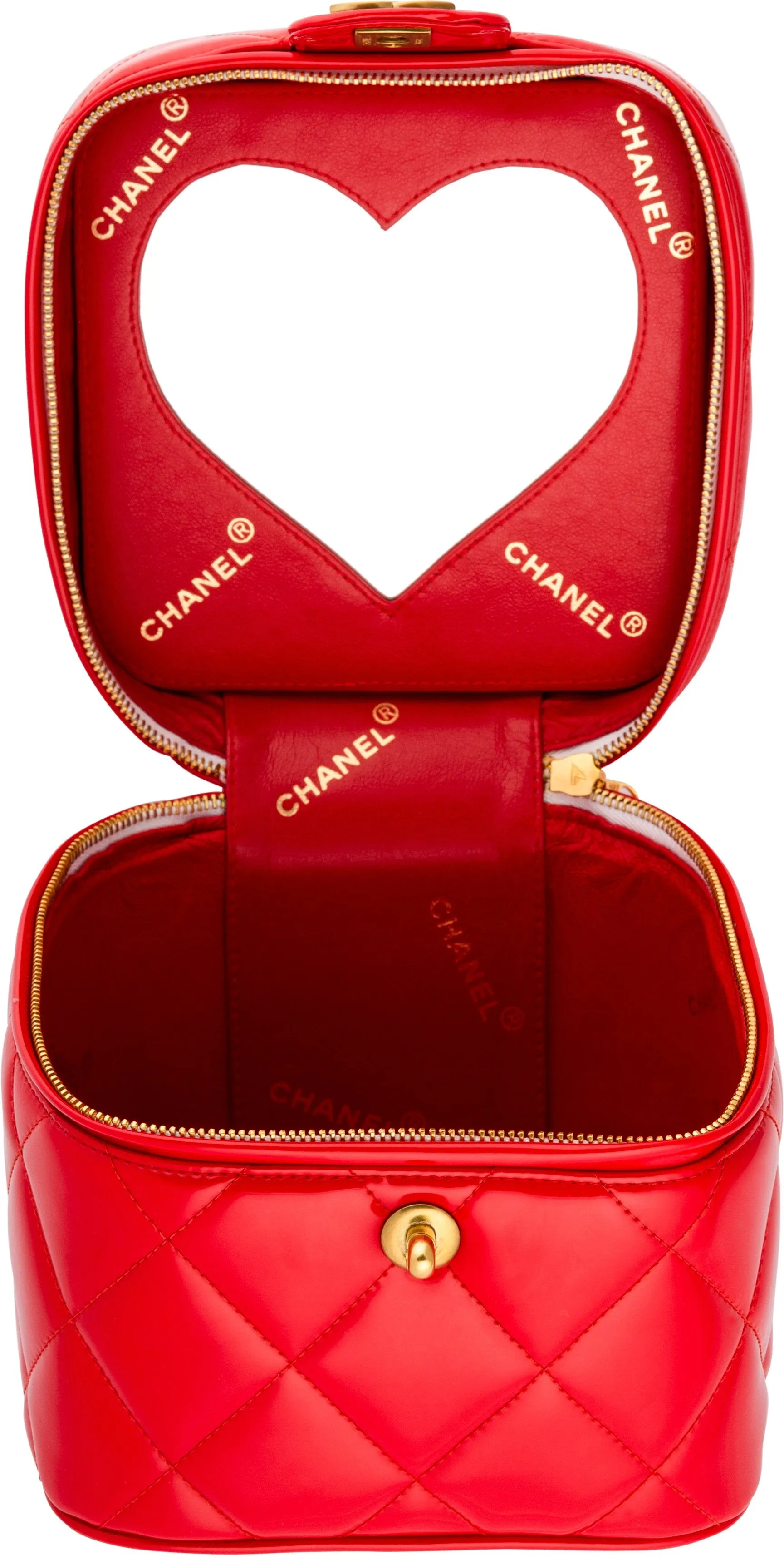 Chanel Spring 1995 Heart Mirror Vanity Campaign Bag