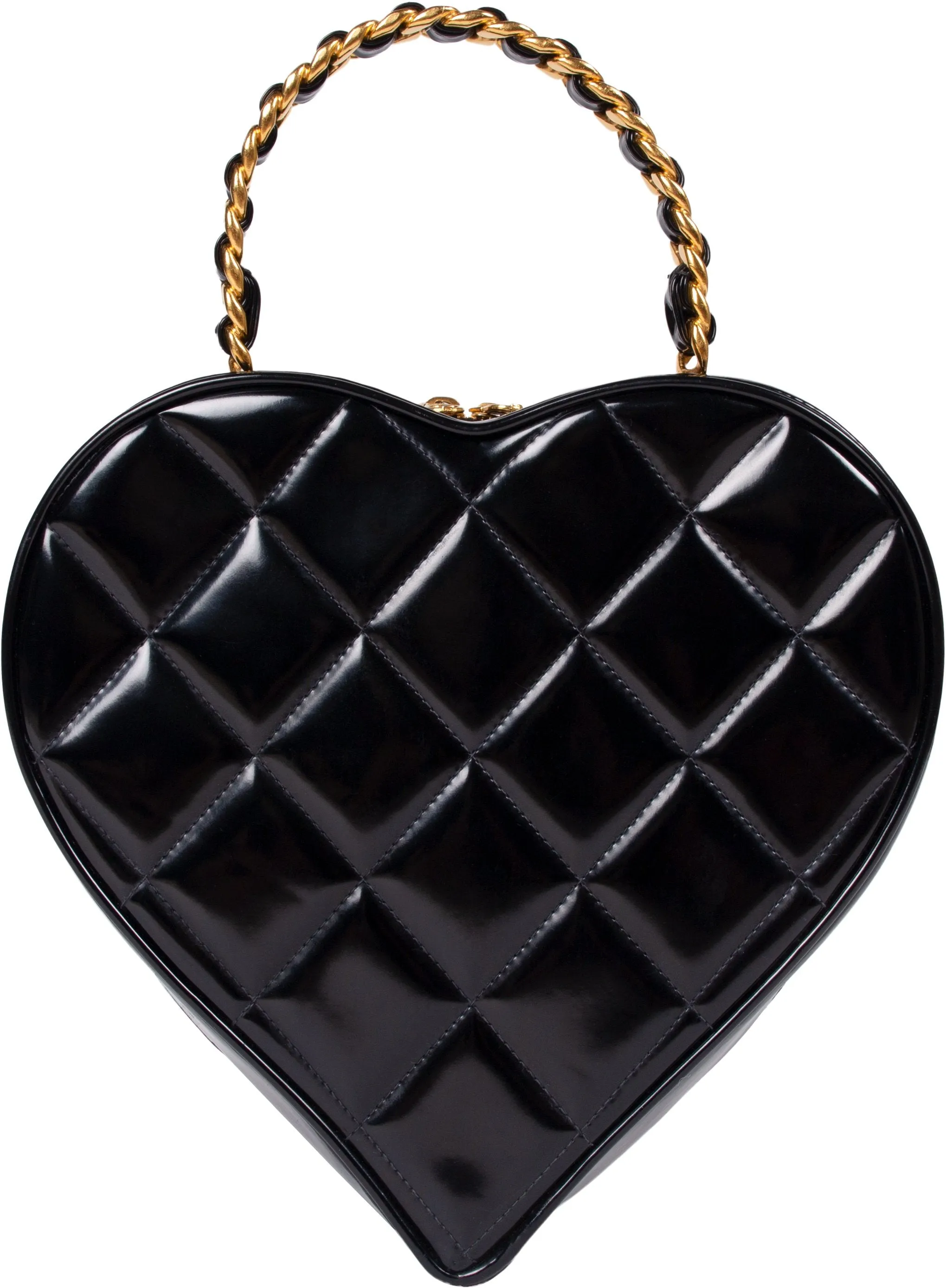 Chanel Spring 1995 Quilted Heart Vanity Bag