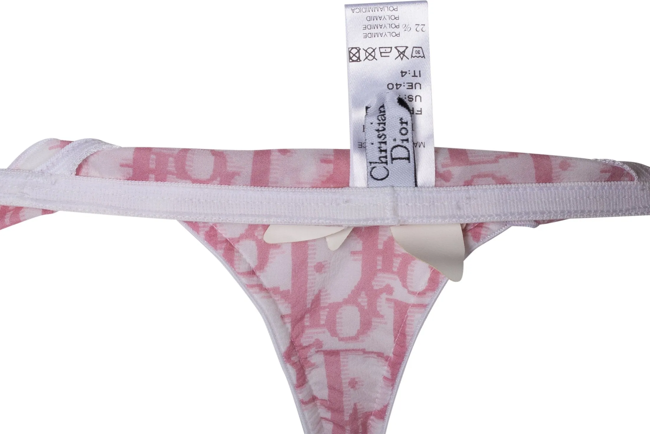 Christian Dior Embellished Diorissimo Girly Thong