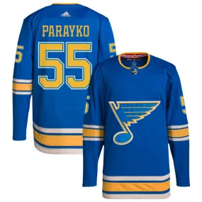 Colton Parayko St. Louis Blues adidas Alternate Authentic Pro Jersey - Blue