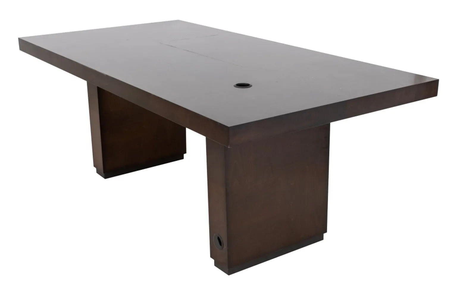 Executive Charcoal Maple Wood Office Desk