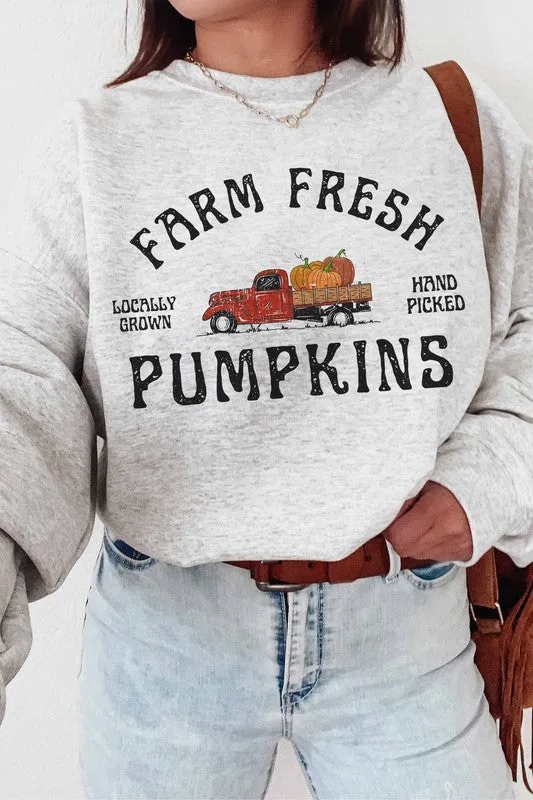 FARM FRESH PUMPKINS SWEATSHIRT PLUS SIZE