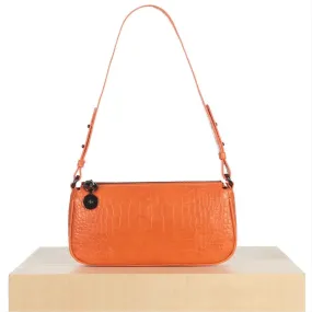 Fayette Bag in Orange Croc