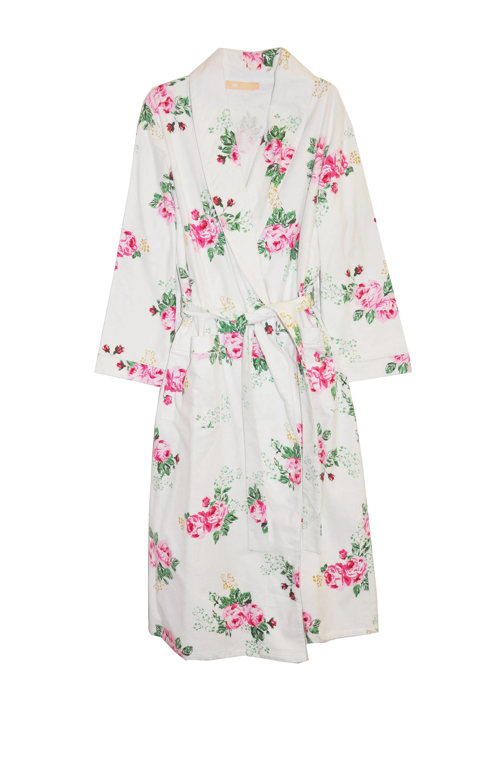 Flannel Floral Plus Size Robe