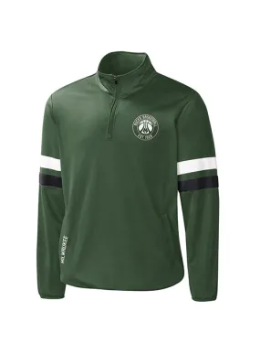 G-III Player Option Green Milwaukee Bucks 1/2 Zip Pullover