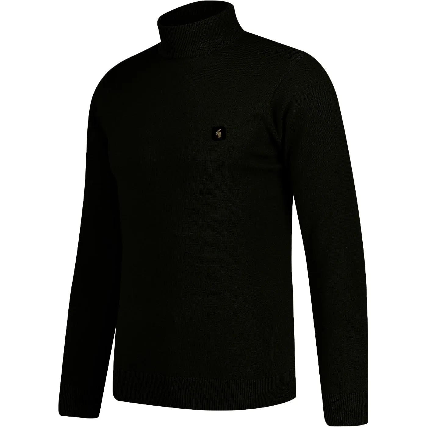 Gabicci Vintage Duke Turtleneck Jumper Black