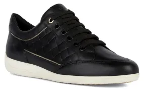 Geox D Myria A Womens Leather Lace Up Trainer