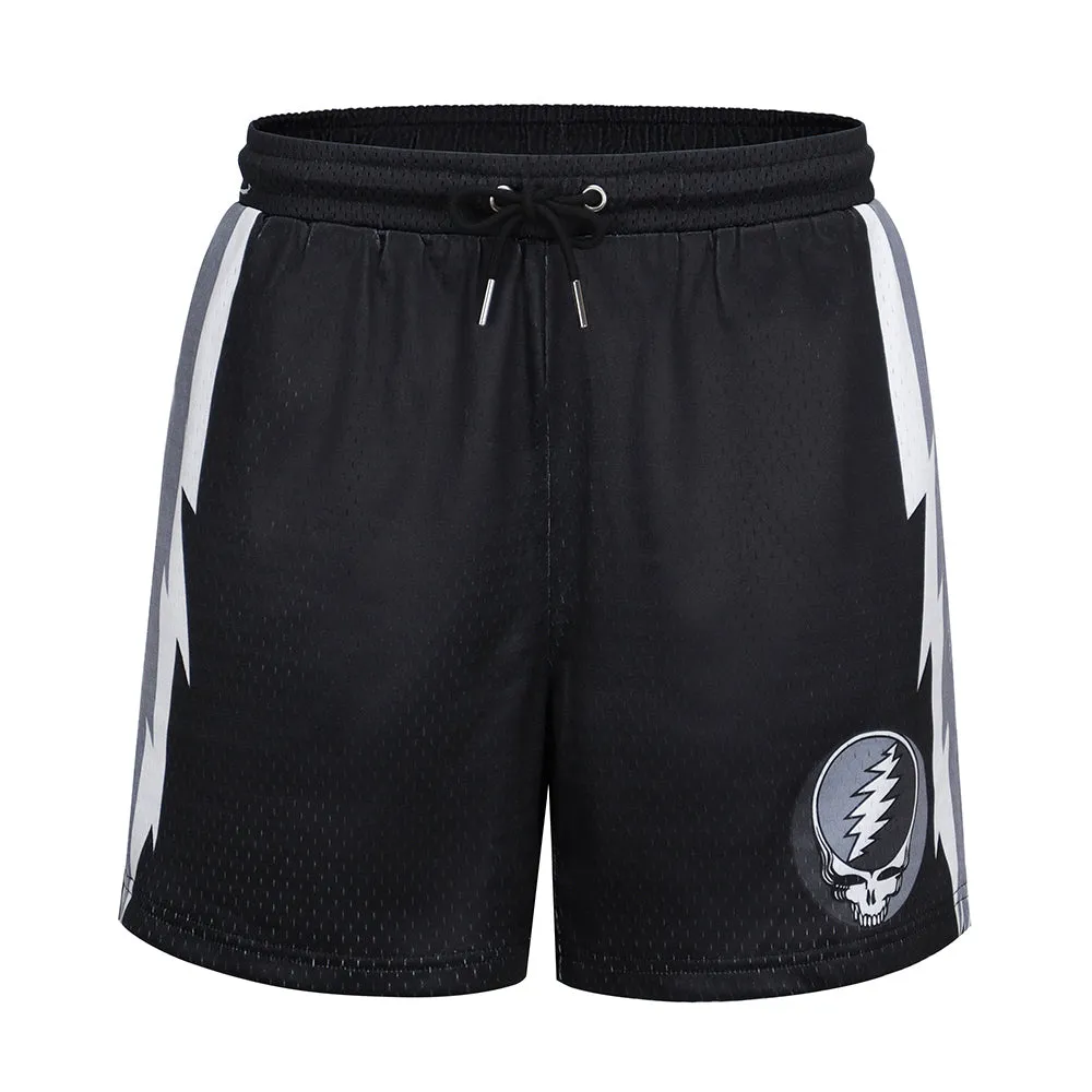 Grateful Dead | Mesh Shorts | Black & White Steal Your Face