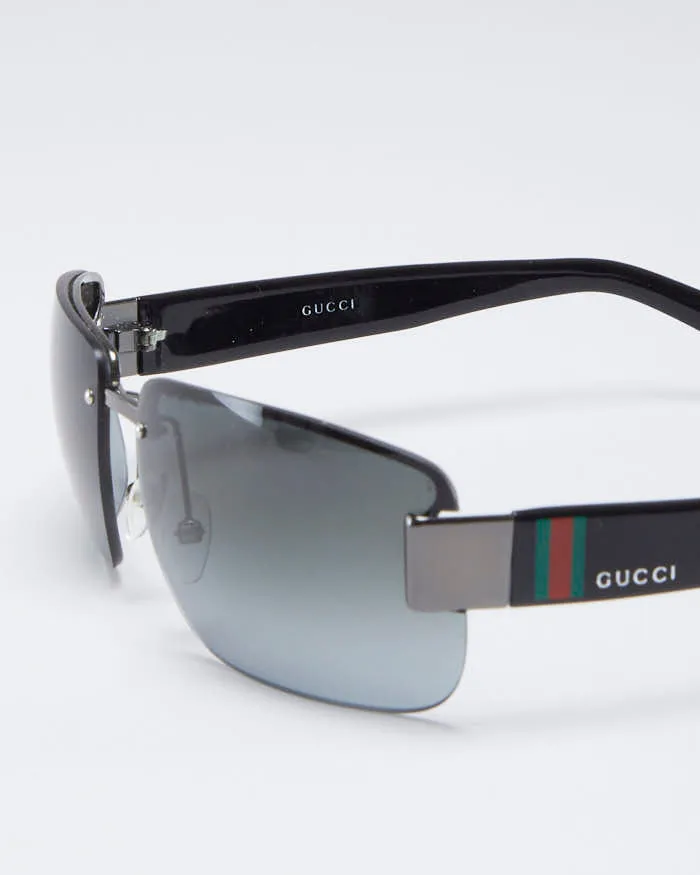 Gucci Black Rimless Sunglasses