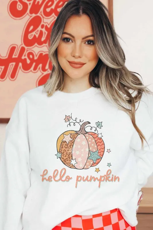 HELLO PUMPKIN SWEATSHIRT PLUS SIZE