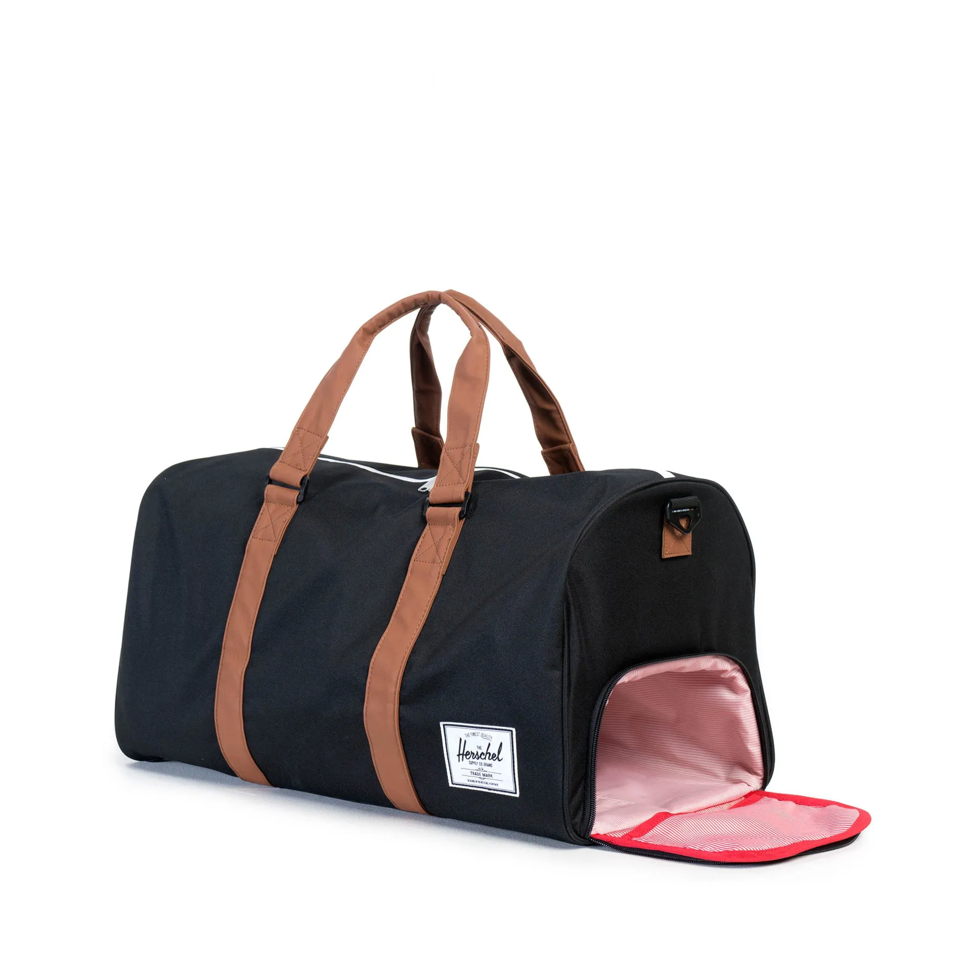 Herschel Novel Black/Tan Synthetic Leather