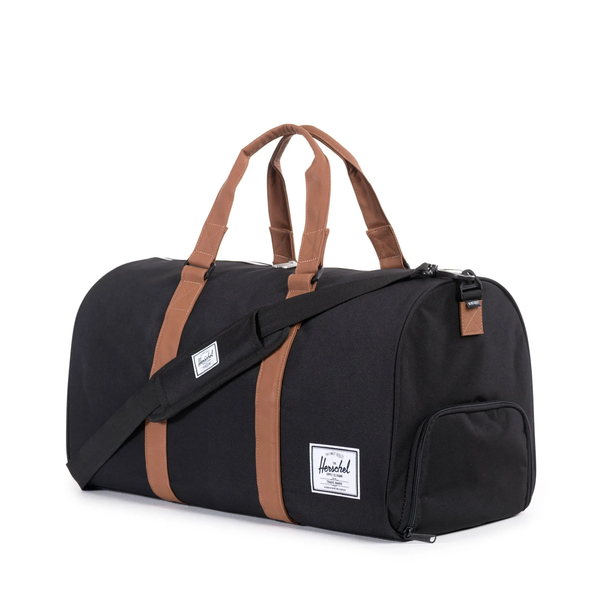 Herschel Novel Black/Tan Synthetic Leather