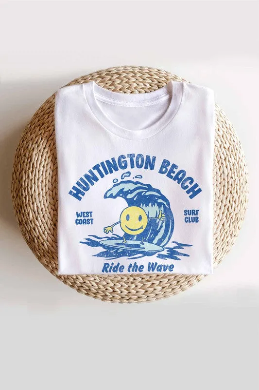 HUNTINGTON BEACH GRAPHIC TEE PLUS SIZE