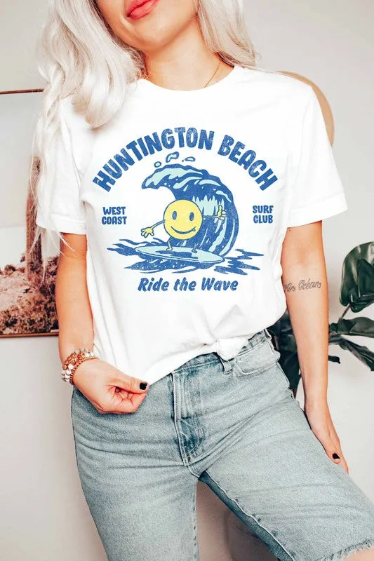 HUNTINGTON BEACH GRAPHIC TEE PLUS SIZE