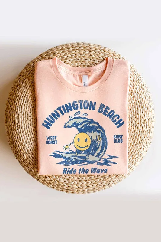 HUNTINGTON BEACH GRAPHIC TEE PLUS SIZE