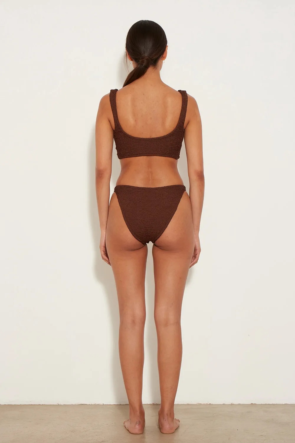 Hunza G Juno Bikini in Metallic Cocoa