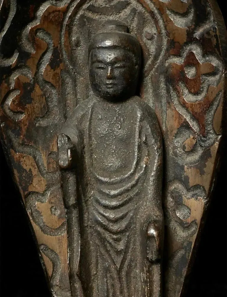 Japanese Momoyama Bronze Cast Buddha Sculpture