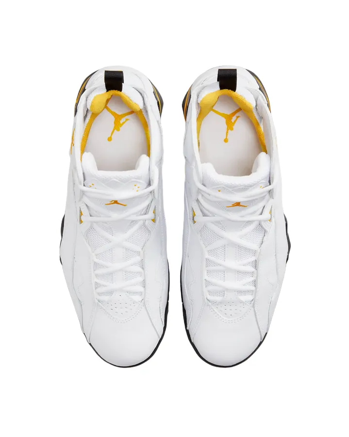 Jordan True Flight basketball sneakers shoe 342964-107 white-yellow ocher-black