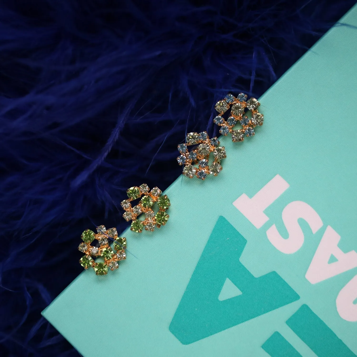 Kassandra Earrings / Green Combo