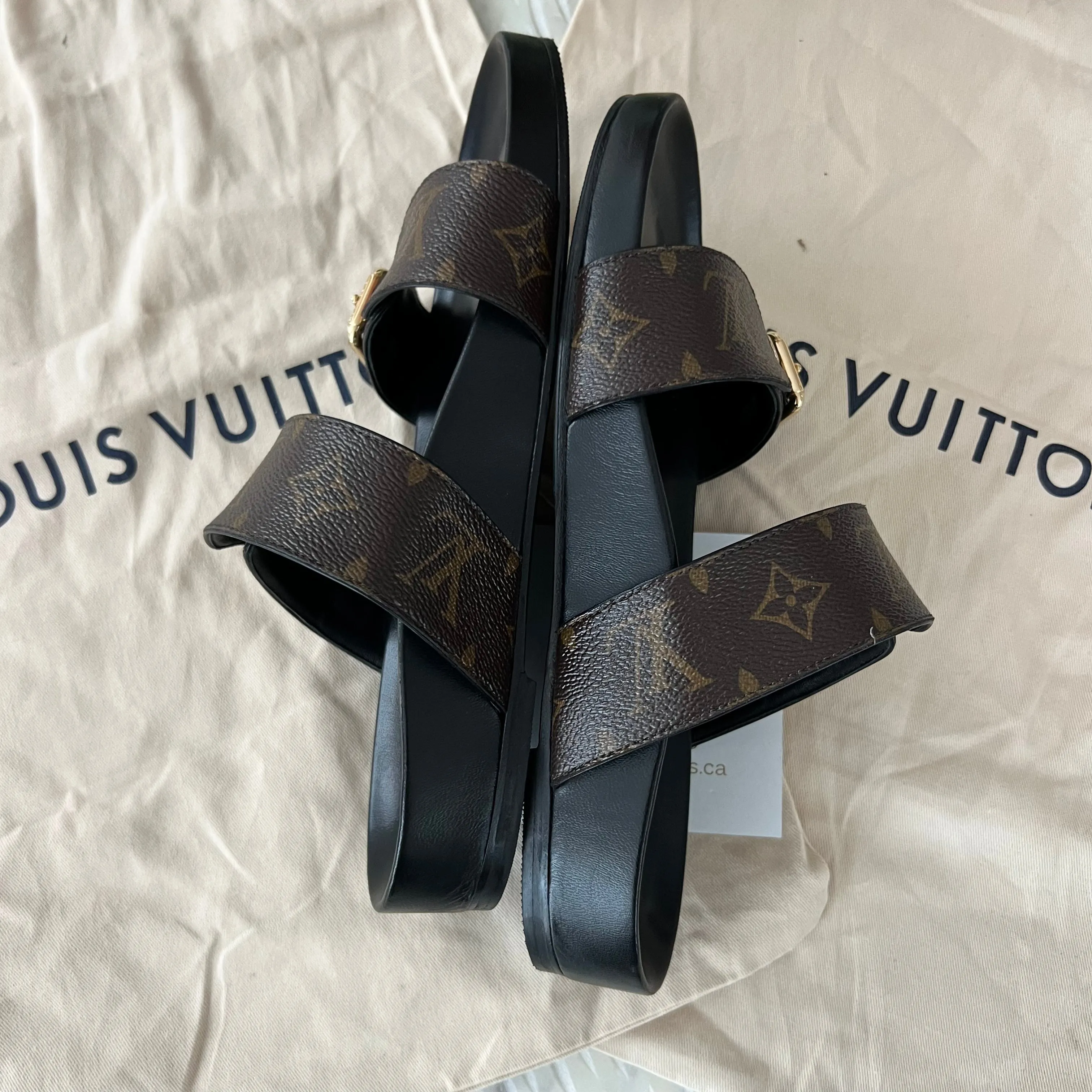 Louis Vuitton Bom Dia Flat Mules