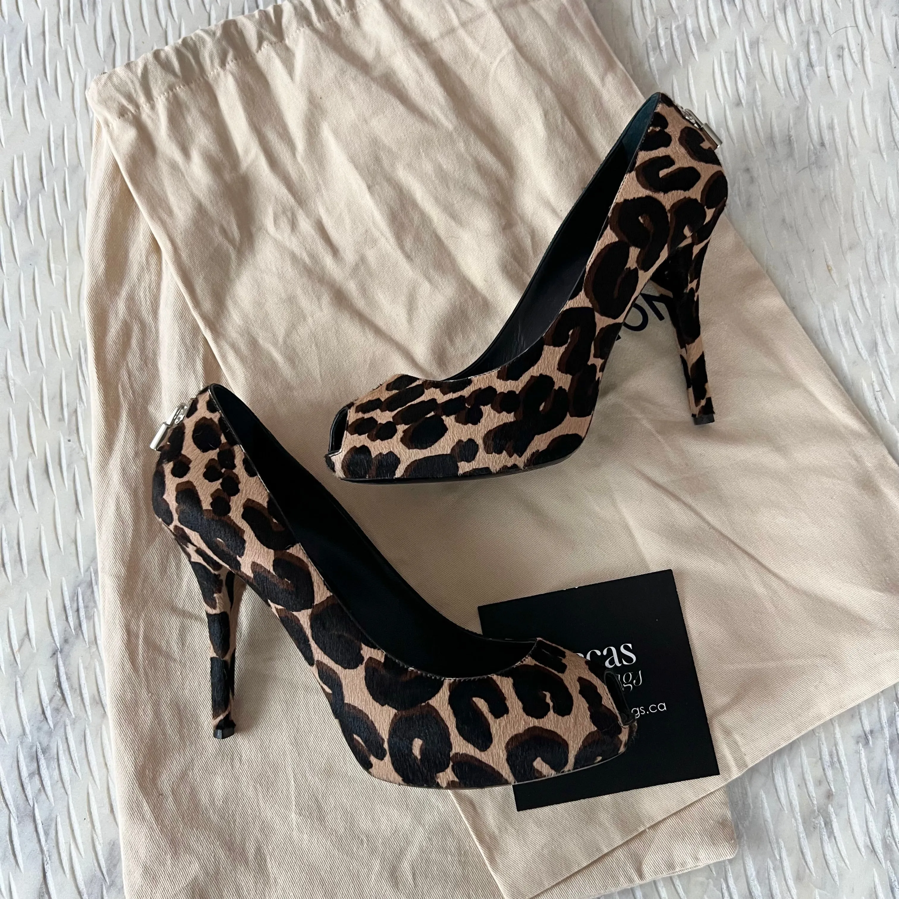 Louis Vuitton Leopard Lock Heels