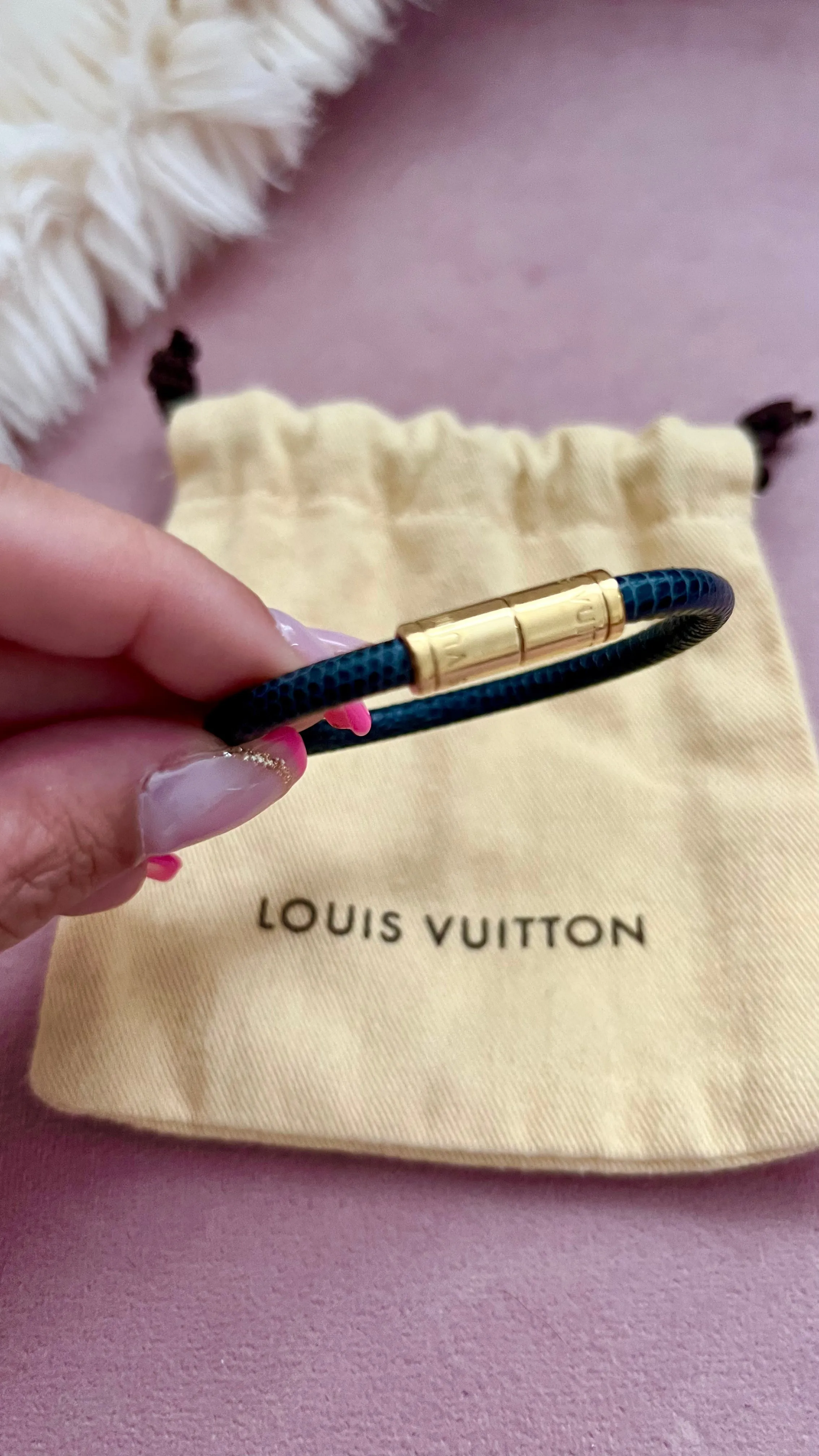 Louis Vuitton Lizard Keep it Bracelet