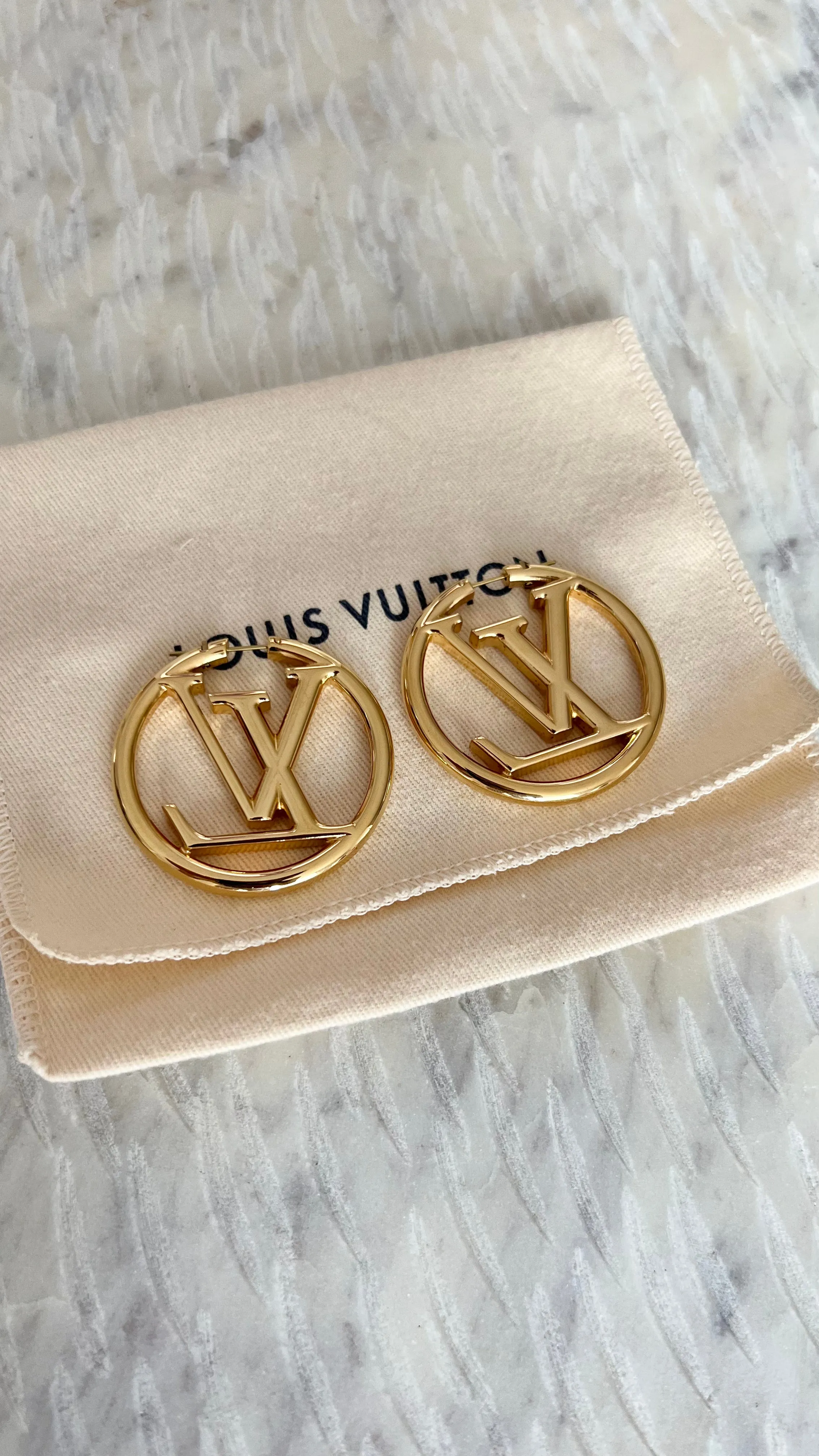 Louis Vuitton Louise Hoop GM Earrings