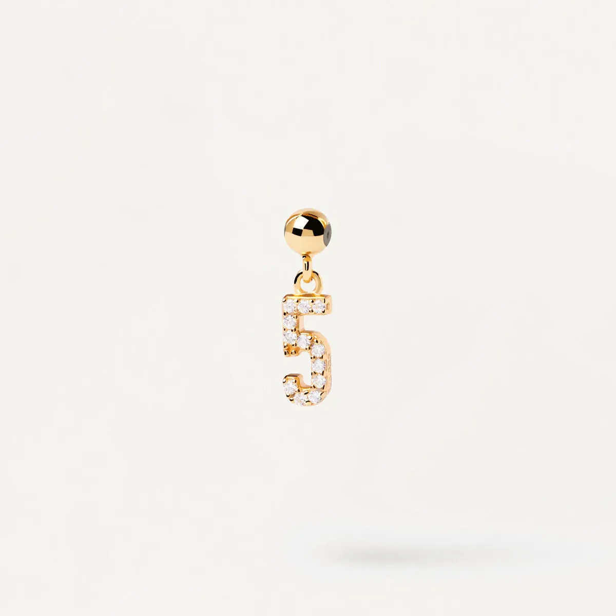 Lucky Number Pendant in 14k Gold over Sterling Silver