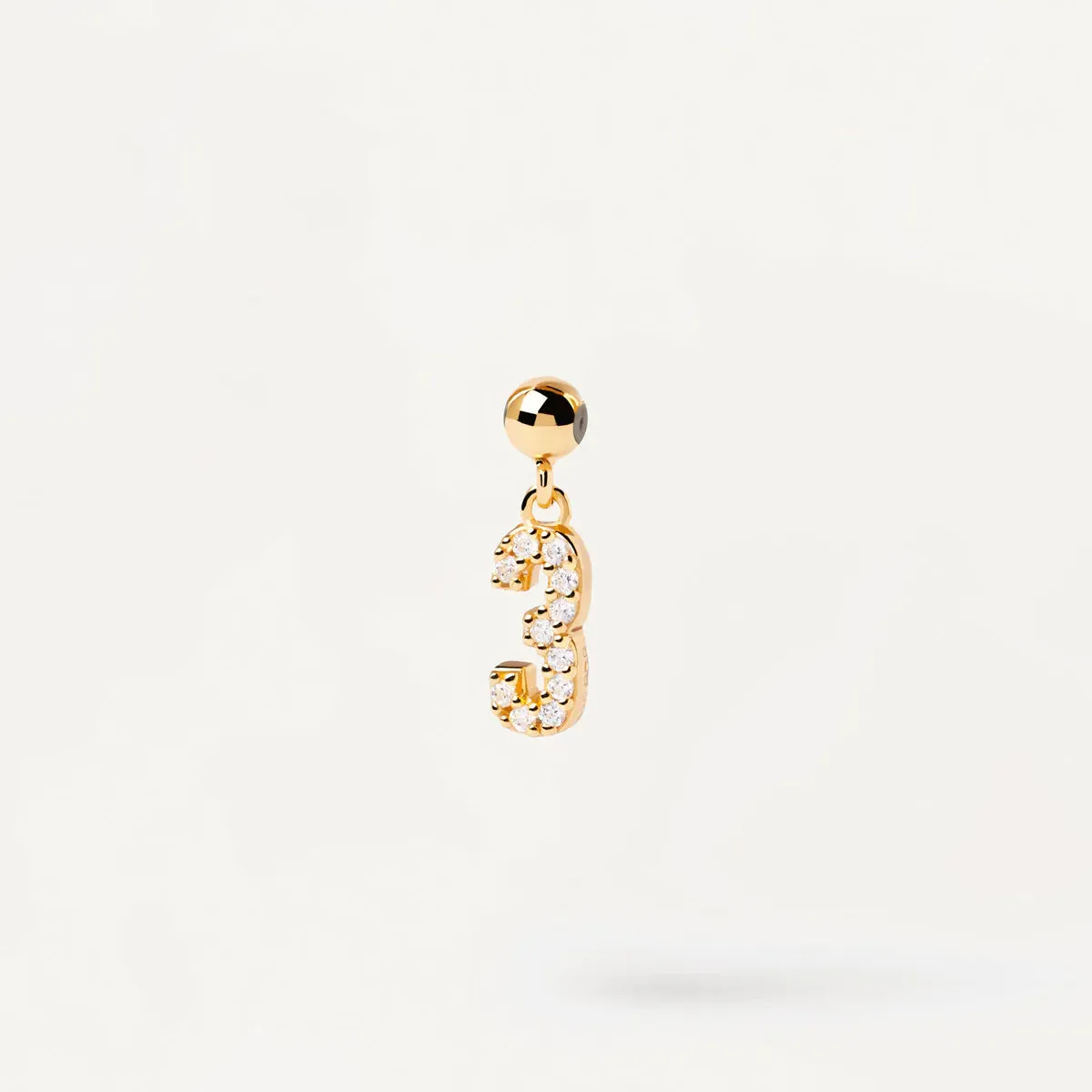 Lucky Number Pendant in 14k Gold over Sterling Silver